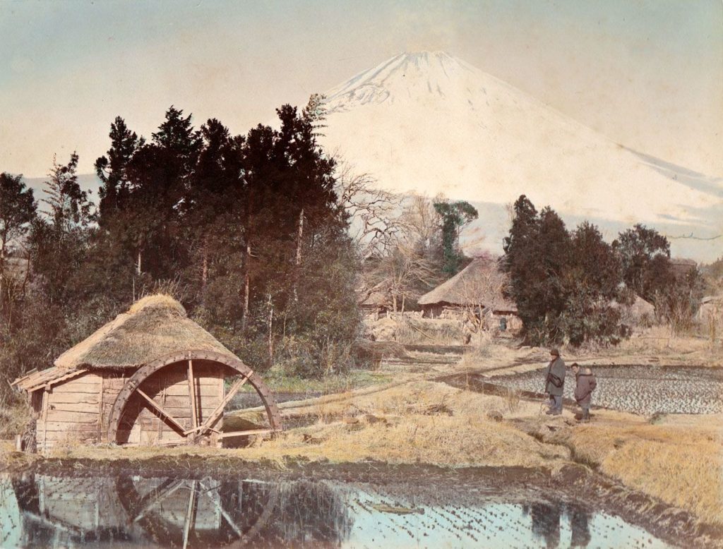 Mt.Fuji from Kamado Village (Gotenba), Shizuoka, Japan (c.1880s-90s)