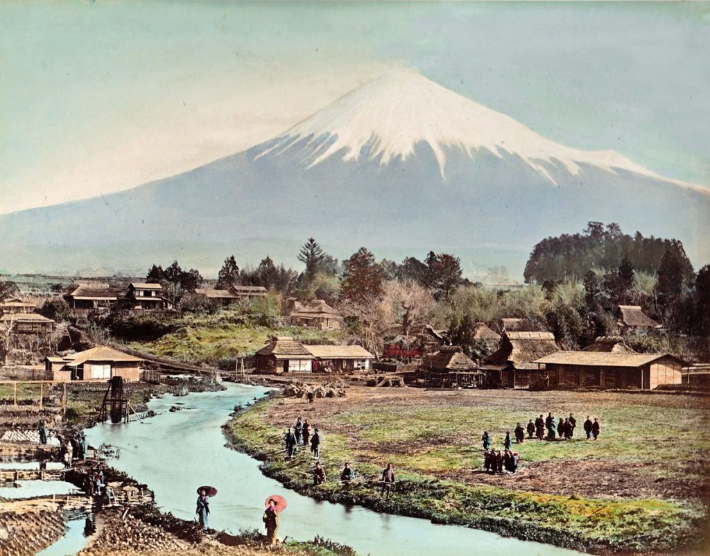 Mt. Fuji from Omiya Village, Japan (c.1880s-90s)
