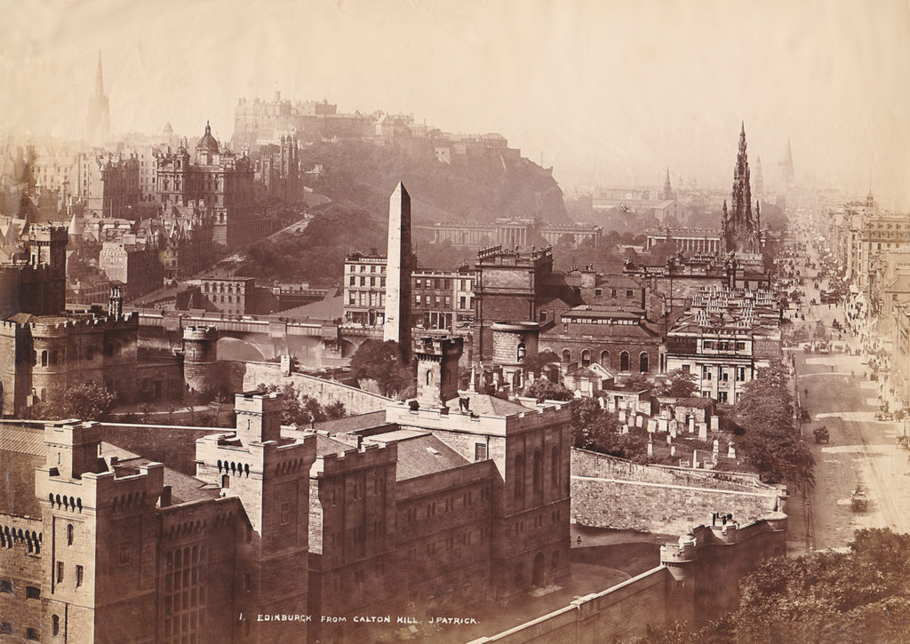 Edinburgh from Calton Hill by J.Patrick (c.1880s)